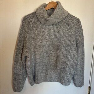Garage Grey Turtleneck Sweater M
